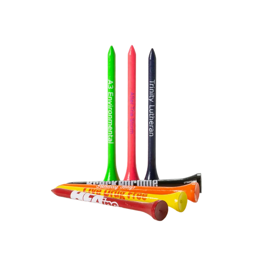 3-1/4" (8,25cm) Pride Premium Golf Tees – Mit Text oder Logo