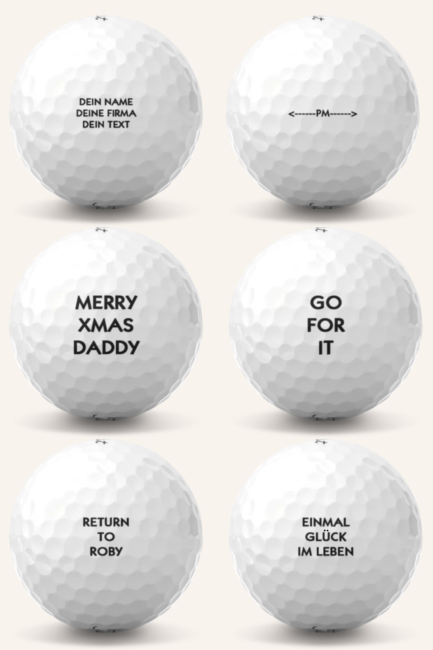 Titleist Bälle - Mit Ihrem Text!