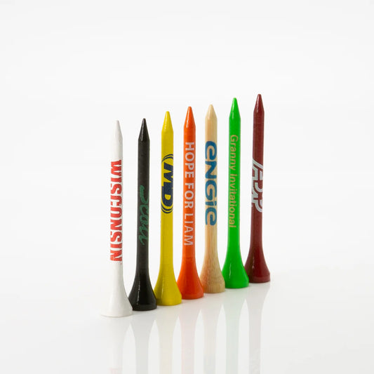 2-3/4" (7cm) Pride Premium Golf Tees – Mit Text oder Logo