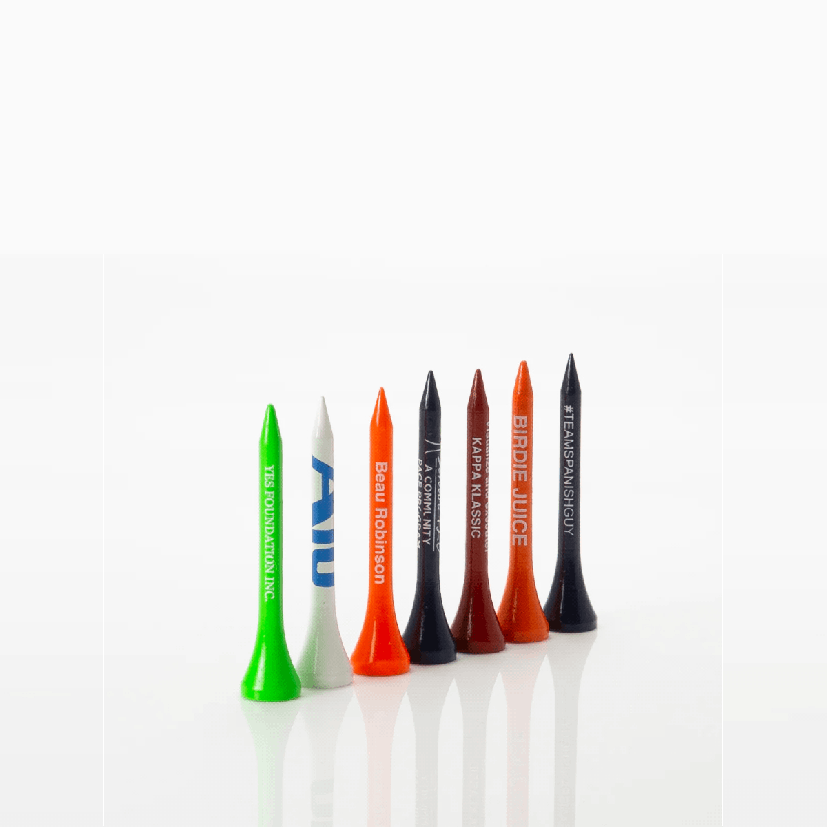 2-1/8" (5.4cm) Pride Premium Golf Tees – With Text or Logo