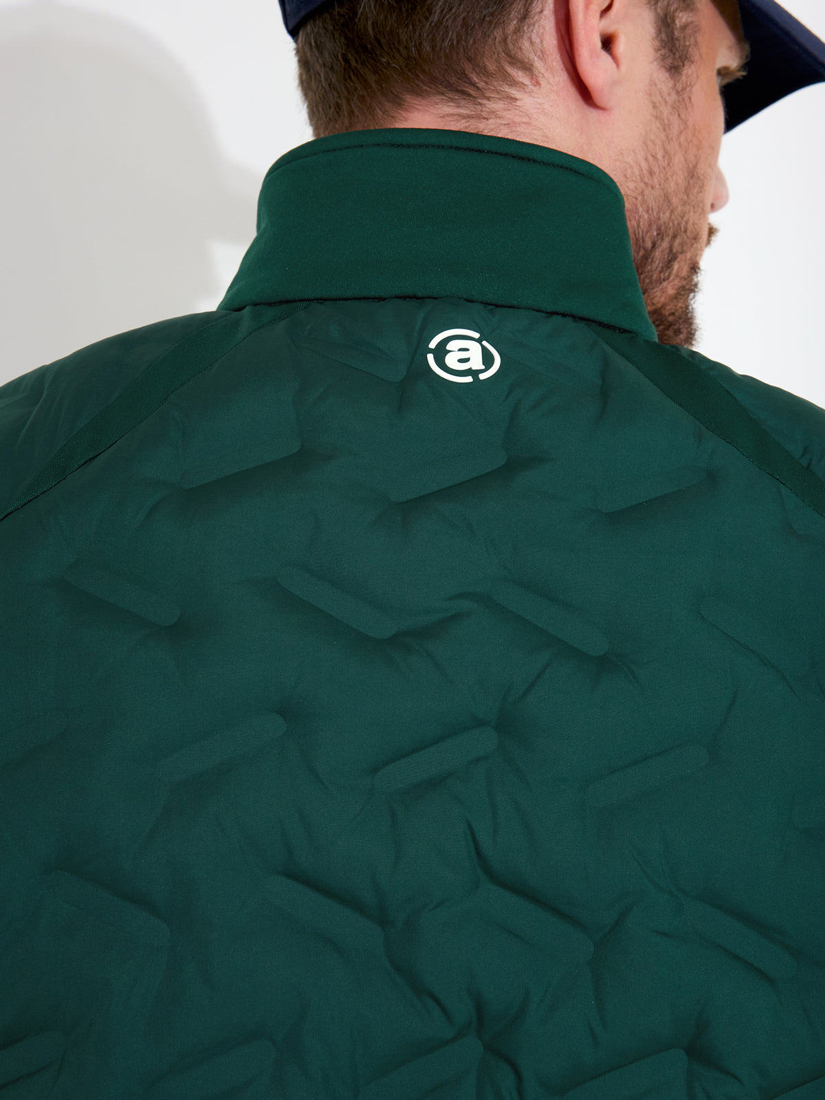 abacus Herren Portrush Hybrid-Weste in Course Green, Detail