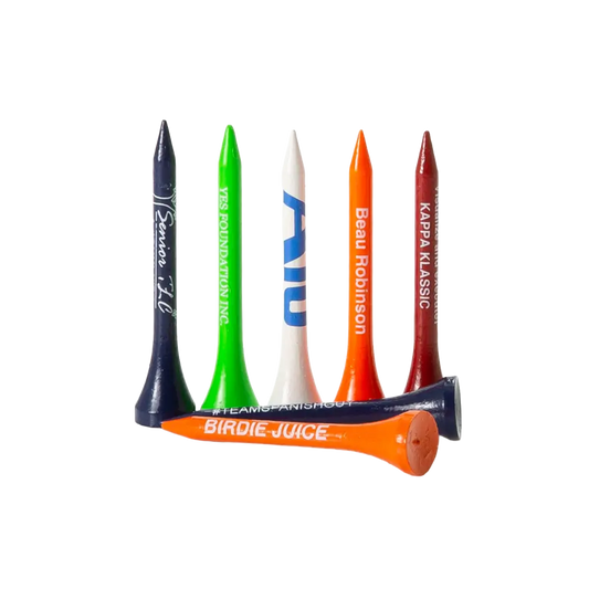 2-1/8" (5,4cm) Pride Premium Golf Tees – Mit Text oder Logo