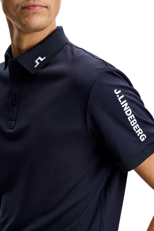 J.Lindeberg Mens Tour Tech Polo – bedruckt oder bestickt
