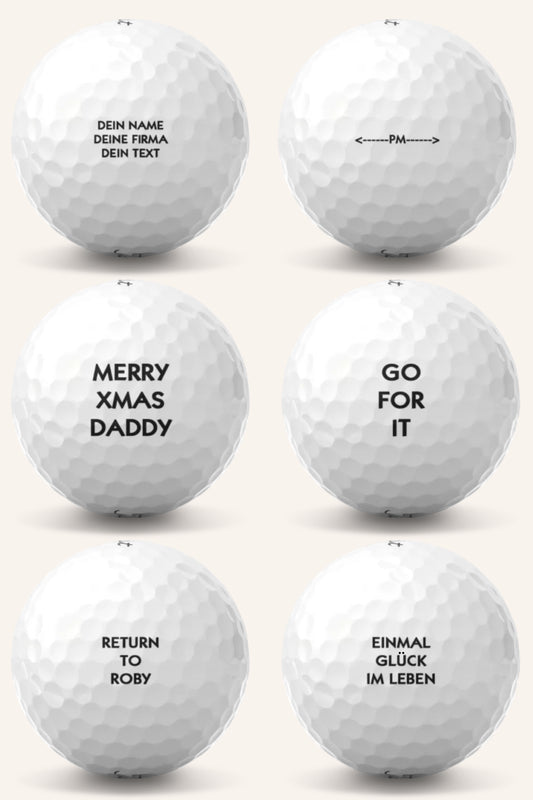 Titleist Bälle - Mit Ihrem Text!